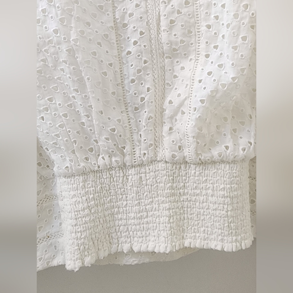 White Eyelet Blouse - Picture 9 of 9